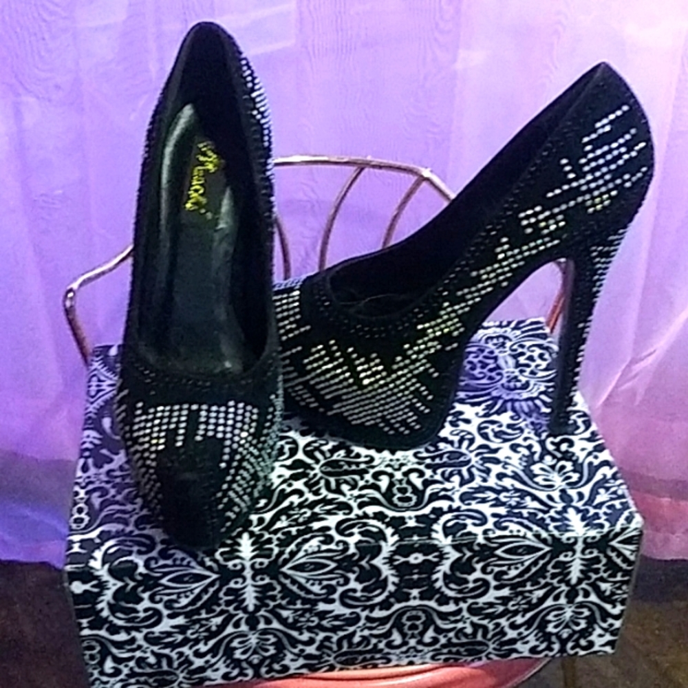 Hot Multi Colored Rhinestone Heels